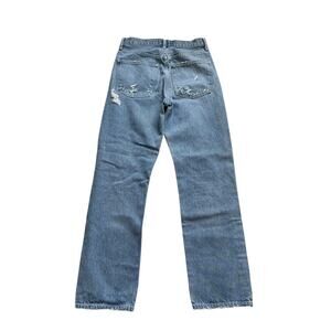 AGOLDE 90's Mid Rise Loose Fit Fall Out Wash Distressed